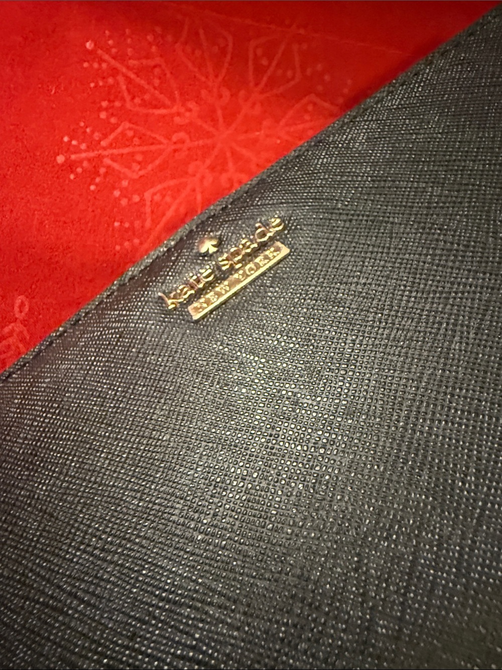 kate spade Black Wallet with Gold Logo - Picture 8 of 8